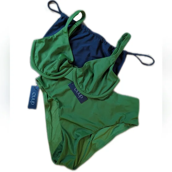 CUUP swim set in seaweed, XL, with bag - Picture 1 of 16